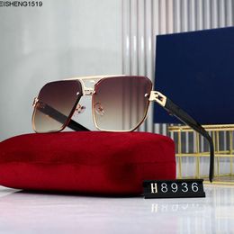 New Frameless Cut Edge Sunglasses for Men and Women Trendy Square Round Face Internet Red Uv Resistant Glasses
