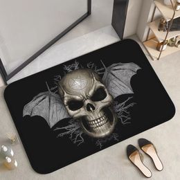 Living Room Rug Skull Door Mat Bathroom Carpet Bedroom Mats Home Custom Carpets Entrance Doormat Rugs Bath Foot Kitchen Prayer