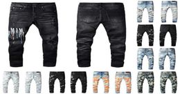 Mens Designers Jeans Distressed Ripped Biker Slim Straight Denim For Men s Print Womens Army Fashion Mans Skinny Pants80940409945291