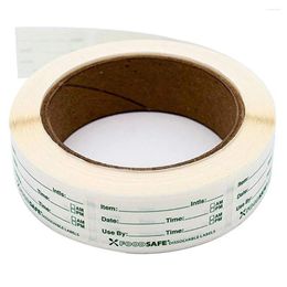 Window Stickers 1 Roll Adhesive Label Removable Date DIY Sticker 2.5 5cm For Identify Bag Box Container Food Household Kitchen Tool