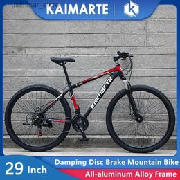 Bikes Ride-Ons 29-inch Aluminum Alloy Mountain Bike Shock Absorption Double Disc Brake Adult Commuter Bicycle Youth Male And Female Student Bik L47