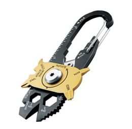 Field Gadget Mini Portable Utility FIXR 20 in 1 Pocket Multi Tool Keychain Outdoor Camping Key Ring8780226