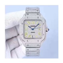 Luxury Looking Fully Watch Iced Out For Men woman Top craftsmanship Unique And Expensive Mosang diamond 1 1 5A Watchs For Hip Hop Industrial luxurious 7534