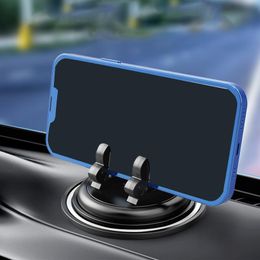 Cellphone Holder For Car Anti-Shock Rotatable Silicone Car Mount With Adhesive Anti-Slip Phone Stand For Dashboard Lightfast