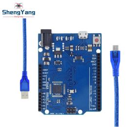 TZT Leonardo R3 Microcontroller Atmega32u4 Development Board With USB Cable Compatible For Arduino DIY Starter Kit