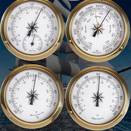 115mm Wall Mounted Thermometer Hygrometer Barometer Watch Tidal Clock for shell Indoor Outdoor