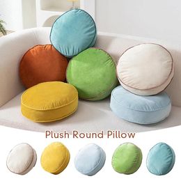 Pillow 35CM Candy Colour Sofa Round Throw Nordic Home Decorative Comfortable Soft Solid With Core