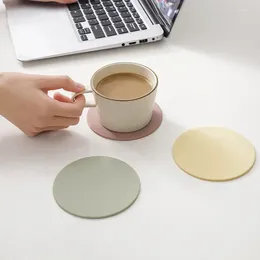 Table Mats Silicone Thermal Insulation Pad INS Morandi Home Kitchen Teacup Cushion High Temperature Anti-scald Teapot