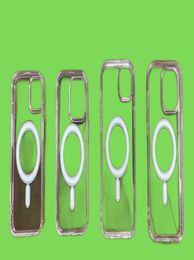 Transparent iPhone Case Magnetic Acrylic Clear Cases for iPhone 14 13 12 11 Mini 7 8 iPhone14Pro Max XS XR Magsafe Support Wireles1336266