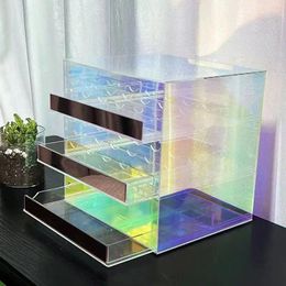 Storage Boxes Desktop Drawer Makeup Case Jewelry Container Box Acrylic Transparent Cosmetic Rack Sundries Organizer