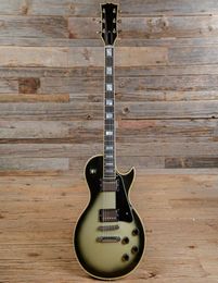 Promotion Adam Jones Vintage Yellow Silver Burst Electric Guitar Ebony Fingerboard Cream Body Binding8508954