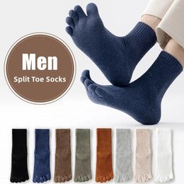 Men's Socks 3 Pairs/lot Toe Sport Short Spring Autumn Man Cotton Anti-Bacterial Anti-odor Sweat-Run Outdoor Absorbent 5 Finger