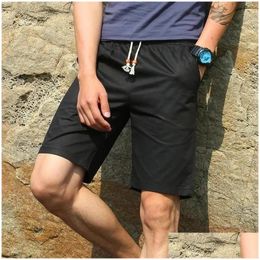 Mens Shorts 2024 Summer Korean Fashion Casual Loose Size Cotton Sports Outdoor Fitness Jogging Beach Drop Delivery Apparel Clothing Otjtj