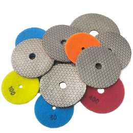 Electroplated Diamond Sanding Pads Diamond Hand Polishing Pads For Glass Granite Marble Tile Concrete Grit 60-400#