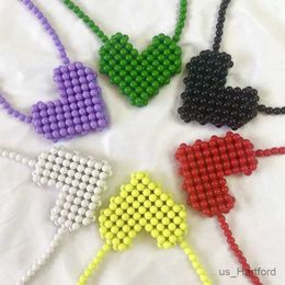 Handväskor barn mini handväska söta hjärtkroppar påsar för flickor myntpåse baby pärlor plånböcker och handväskor småbarn plånbok gåva