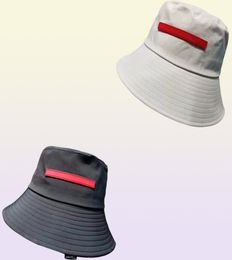 Classic Designer Bucket Hat For Men and Women High Quality Luxury Ladies Mens Spring Summer Black White Leather Metal Sun Hats New9406011