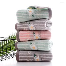 Towel T136A 2024 Gorgeous Wedding Gift High Quality Thick Water Absorption Cotton Stripe Floral Pattern Bath Face