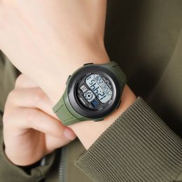 SKMEI Back light Display Countdown Digital Sport Watches Mens 5bar Waterproof Stopwatch Date Alarm Electronic Wristwatch 2104