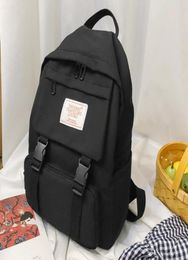 Outdoor Bags Female Buckle School Bag For Teenage Girl 2021 Nylon Travel Backpack Women Mochilas Sac A Dos Ladie Laptop Rucksack M3320192