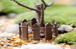 Wood Animal 50 Pcs Wood Fence Palisade Miniature Fairy Garden Home Houses Decoration Mini Craft Micro Landscaping Decor Accessorie5892077