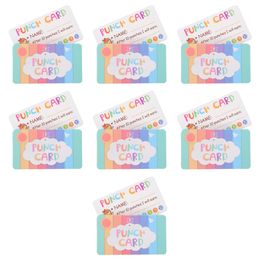 50 Pcs Card Kids Incentive Cards Classroom Punch Loyalty Toys Reward Students Copper Cardboard Child