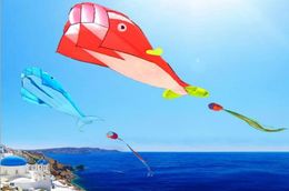 New Cute Huge Outdoor Fun Sports Single Line Software Dolphin Whale Kite Flying High Quality Gift Drop 4789060