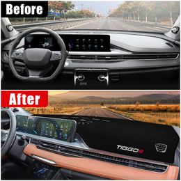 For Chery Tiggo 8 Pro Max 2021 2022 2023 Hybrid Car Dashboard Cover Avoid Light Pad Sun Shade Anti-UV Carpets Case Non-Slip Mats