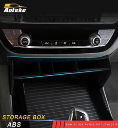 For BMW X3 G01 X4 G02 2017 2018 2019 Car Styling Centre Console Storage Barrel Organising Box Organiser Case Interior Accessory1809571208