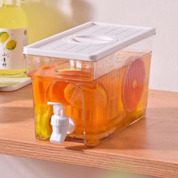 Water Bottles 3L Fridge Drink Dispenser With Spigot Juice Containers Leakproof Refrigerator Beverage For Outdoor Picnic Party
