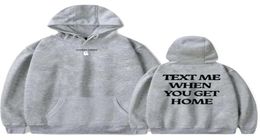 Lonely Ghost TEXT ME WHEN YOU GET HOME TV series Merch Hoodies New Sweatshirt MenWomen Winter Cosplay Long Sleeves2587183