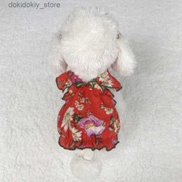Dog Apparel 2023 Do Clothes Summer Do Dress Cat Skirt Pomeranian Yorkshire Terrier Shih Tzu Maltese Poodle Bichon Schnauzer Pet Clothin L49