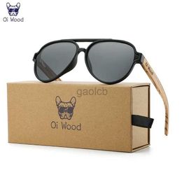 Sunglasses Oi Wood Sunglasses For Women Men Wooden Sun Glasses Polarized UV400 High Quality Eyewear Accessory Original Box 24412