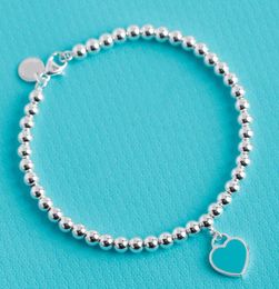 High polished 925 sterling silver beads strand charm bracelet for women girls lover gift fine jewelry CX2007049222900