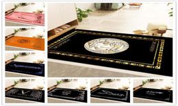 60x90cm Designer Carpets NonSlip Area Rug Home Decor Carpet Modern Luxury Floor Mats Brand Door Mat Living Room Bedroom Kitchen F4939602