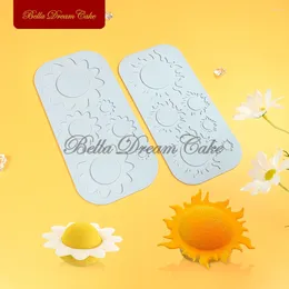Baking Moulds 3D Daisy Flower/Sun Wreath Design Sugar Lace Mat DIY Cuisine Silicone Pad Chocolate Mould Cake Decorating Tools Bakeware