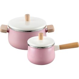 Porcelain Enamelled pot 3.3L Double Bottom Soup Pot Cooking Multi-purpose Cookware Non-stick Pan general use kitchen pots cooker