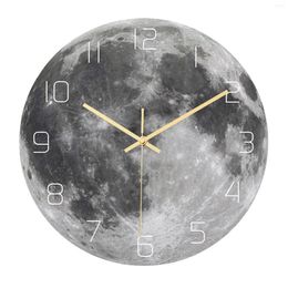 Wall Clocks 12inch Luminous Clock Quiet Hanging For El Bedroom Home Decoration