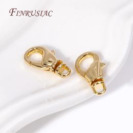 15.5*8MM 18K Gold Plated Metal Lobster Clasps High Quality Bracelet Connect Clasps For Jewellery Making Supplies DIY Accessories