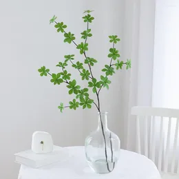 Decorative Flowers Realistic Artificial Plants Natural Colour Easy Maintenance Non-fading Decor Leaf Home