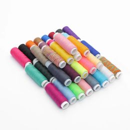 39 Mixed Multicolor 100% Polyester Yarn Sewing Thread Roll Machine Hand Embroidery110Yards Each Spool For Home Sewing Kit