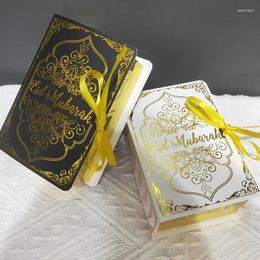 Gift Wrap Book Shape Eid Mubarak Chocolate Candy Boxes Ramadan Decor Packaging Box 2024 Islamic Muslim Festival Party Supplies