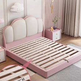 Double Wooden Children Beds Loft Single Bases Floor Modern Teenager Luxury Sofa Children Beds Baby Letto Bambini Kids Furniture