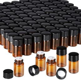 Storage Bottles 100 Packs 2ML Oil Vial Small Sample Dram For Essential Mini Containers