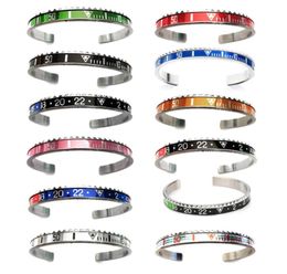 stainless steel beach seaside running sport cuff bangle round silver Colour car speed clock motorcycle dashboard bracelet for frien4710320