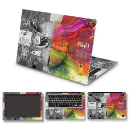 Skins DIY Laptop Film Left and Right Brain Cover Laptop Sticker Laptop Skin 12/13/14/15/17inch Art Decal Laptop Decoration