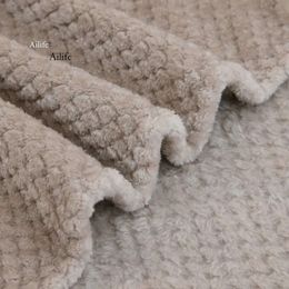 اللون الصلب الأناناس السميكة من الفانيلا فانيلا أريكة أريكة غطاء مخصص بطانية ناعمة ومريحة 0412