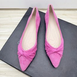 Casual Shoes Women Flats Pumps Solid Colour Pointy Toe Slip On Loafers Size 33-43 All Match Simple For Ladies Spring Summer Nice Quality