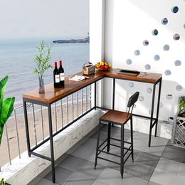 Tall Party Bar Table Wall Countertop Modern Wooden Coffee Bar Counter Table Design Art Tavoli Da Pranzo Living Room Furniture