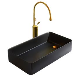 Ceramic Washbasin Red Green Countertop Sinks Household Balcony Washing Machine Cabinet Side Square Single Basin With Drainage