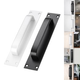 Black Silver Door Handle Door Knob Cabinet Handle Aluminum Alloy Sliding Door Cabinet Wardrobe Furniture Hardware Household
